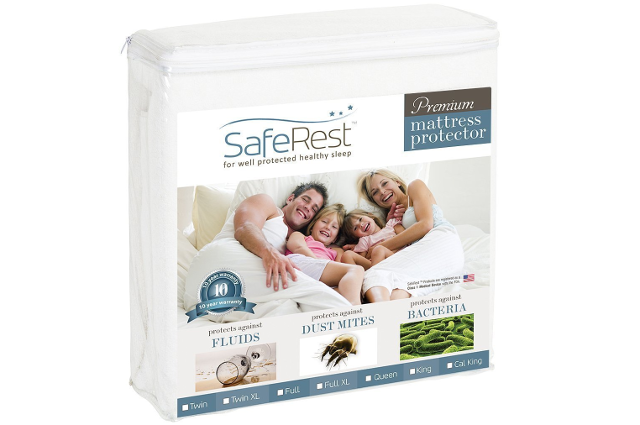 SafeRest Premium Hypoallergenic Waterproof Mattress Protector