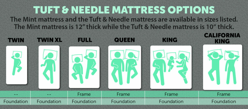 Tuft & Needle mattress options