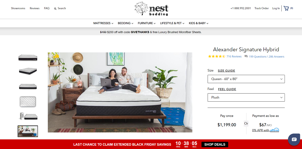 Nest Alexander Hybrid mattress