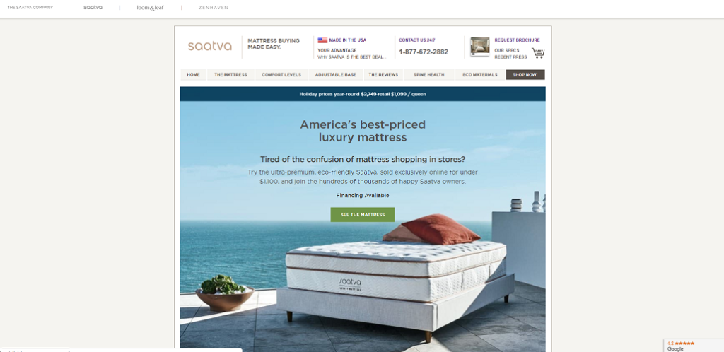 Saatva mattress