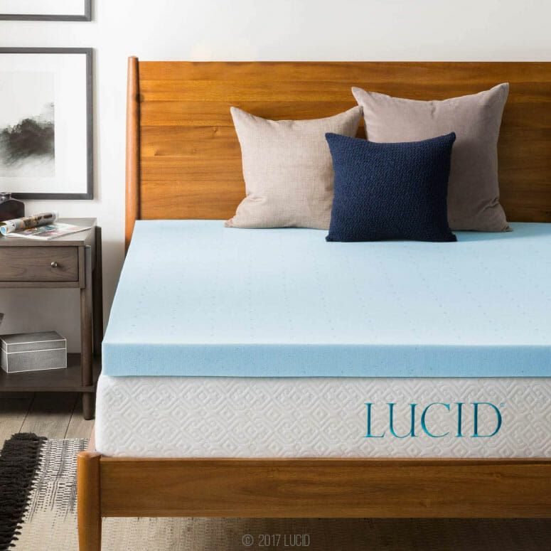 LUCID 3” Gel Memory Foam Mattress Topper