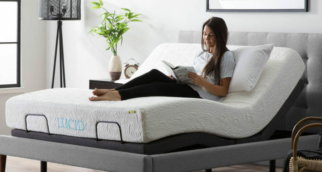 Massage Reverie iDealBed Signature 8i Adjustable Bed Base Queen Wall Hugger Wireless Bluetooth
