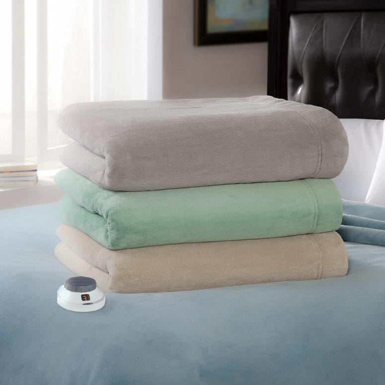 Serta Luxe Plush Fleece Electric Blanket