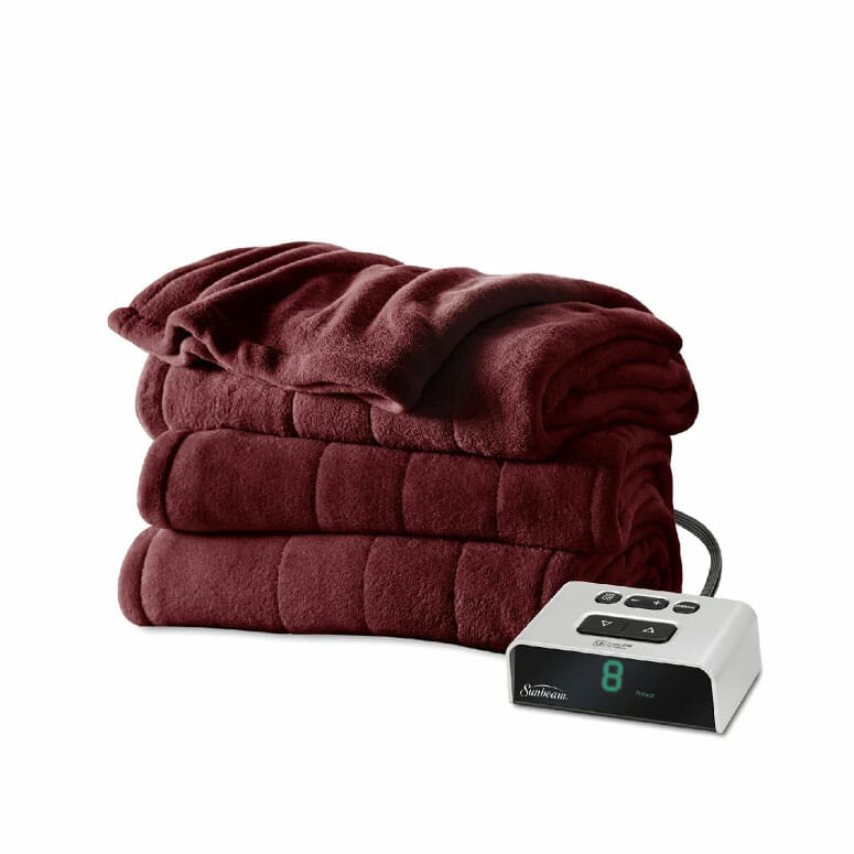 Sunbeam® Channeled Microplush Heated Blanket
