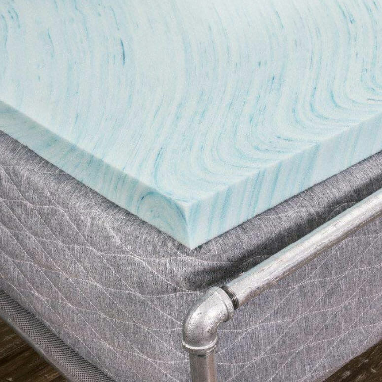 DreamFoam Bedding 2" Gel Swirl Memory Foam Topper