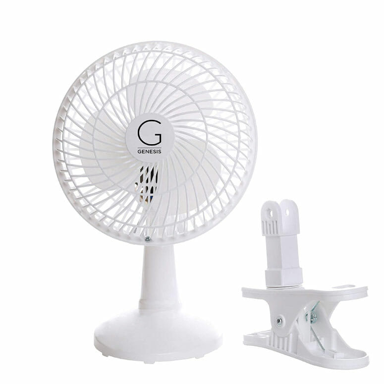 Genesis 6-Inch Clip Convertible Table-Top & Clip Fan 