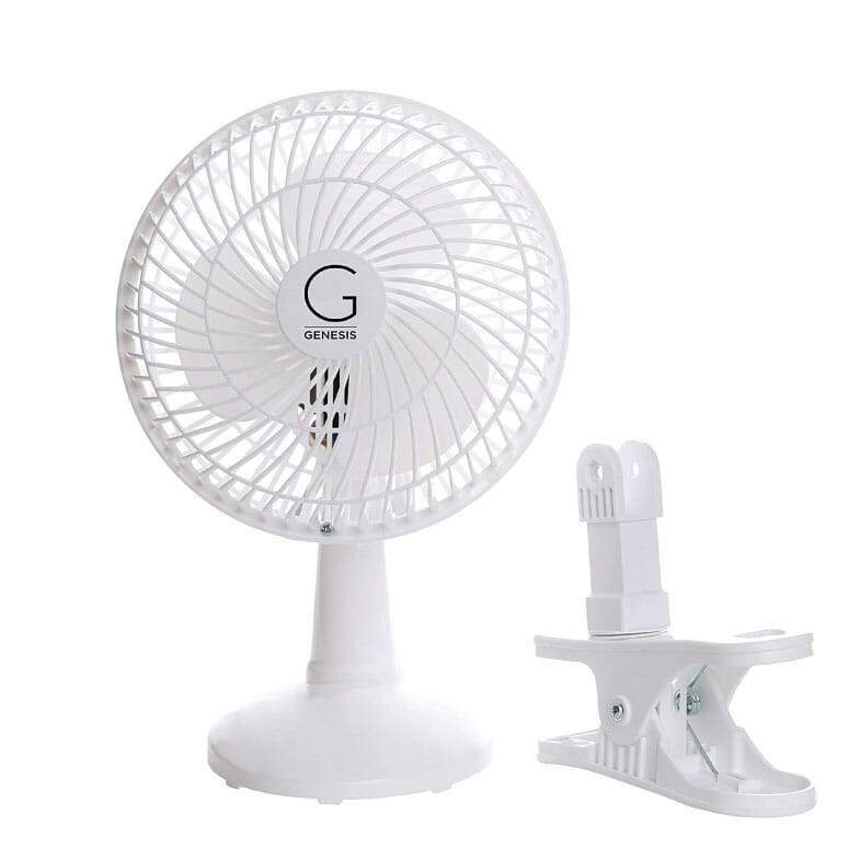 Genesis 6-Inch Clip Convertible Table-Top & Clip Fan