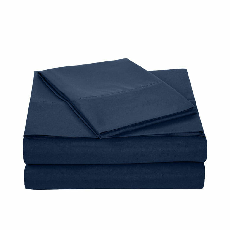 AmazonBasics Heather Cotton Jersey Bed Sheet Set