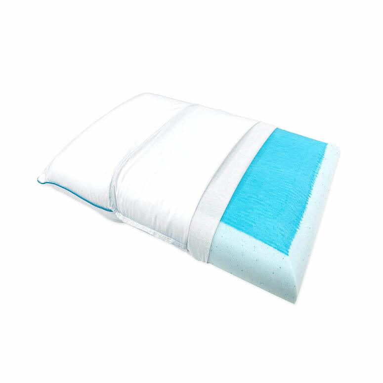 Bluewave Bedding Ultra Slim Max Cool Gel Memory Foam Pillow