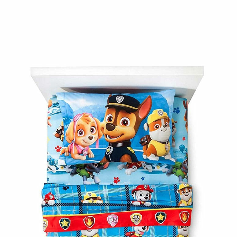 Paw Patrol Chase Flannel Sheets