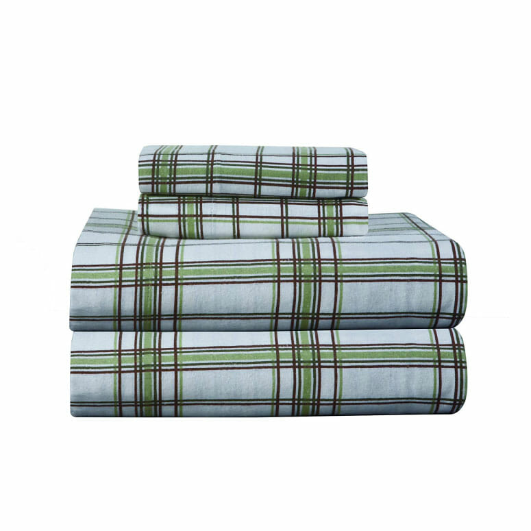 Pointehaven Heavy Weight Printed Flannel Sheet Set