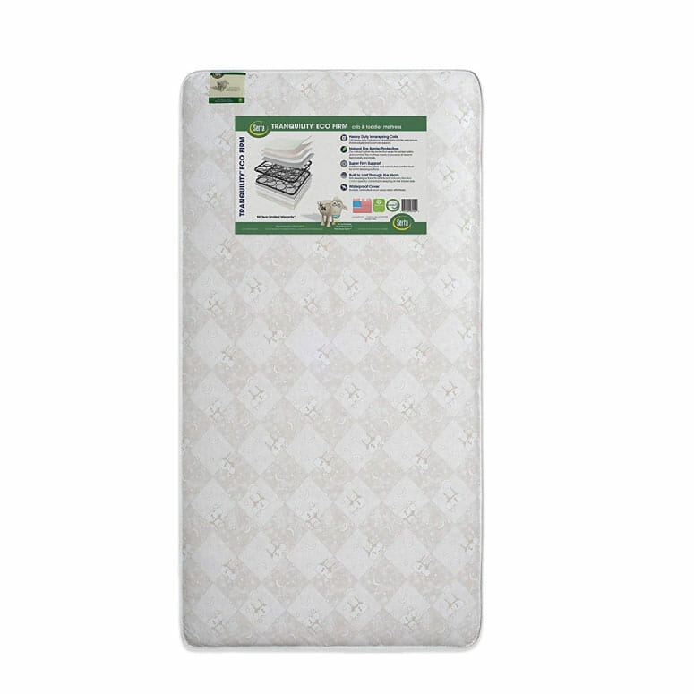 Serta Tranquility Eco Firm Innerspring Crib and Toddler Mattress