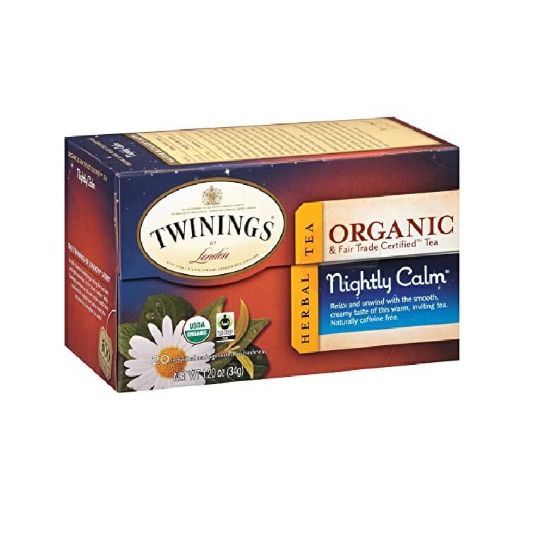 Twinings of London Organic and Fair Trade Certified Chamomile with Mint & Lemon Herbal Tea