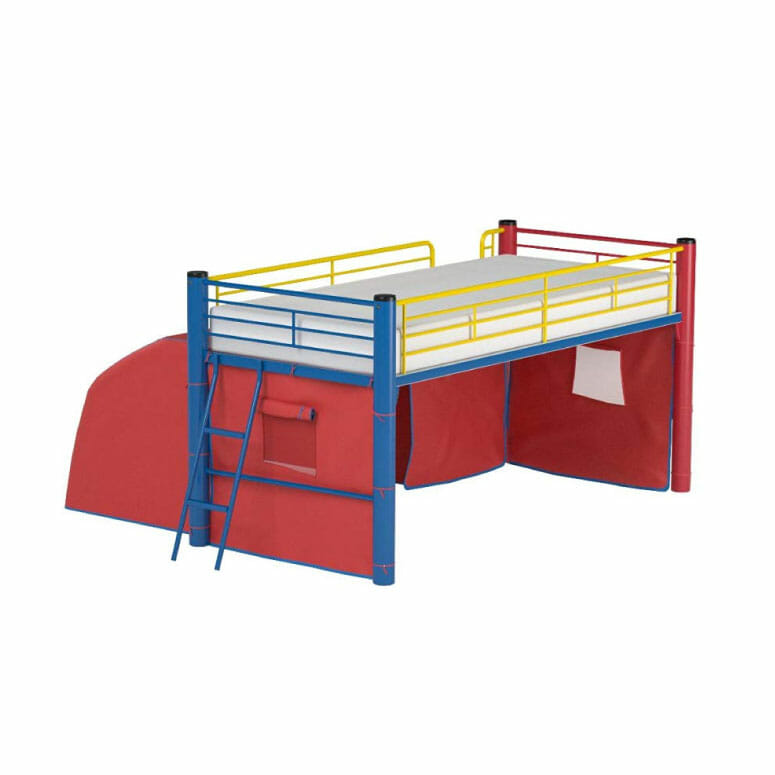 Coaster Home Furnishings Oates Lofted Bed with Slide and Tent