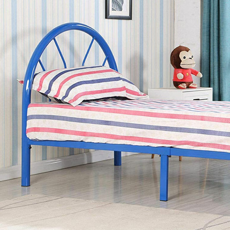 Roundhill Furniture Belledica Metal Bed Set with Headboard
