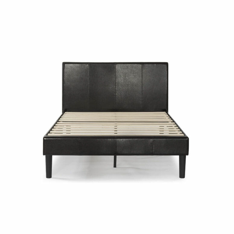 Zinus Gerard Deluxe Faux Leather Upholstered Platform Bed