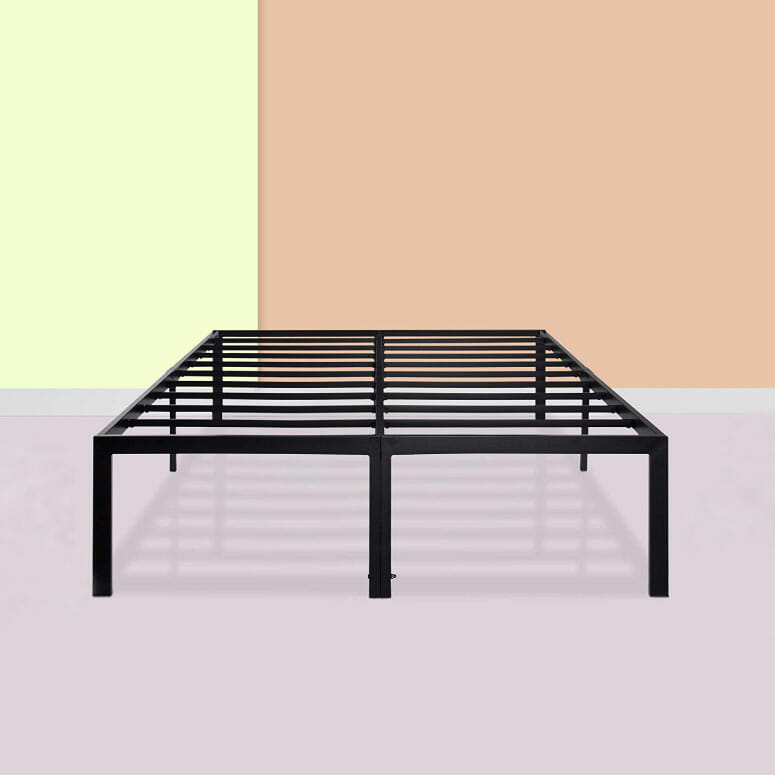 PrimaSleep 18 Inch Ultimate Strength High Profile Heavy Duty Steel Slat Bed Frame