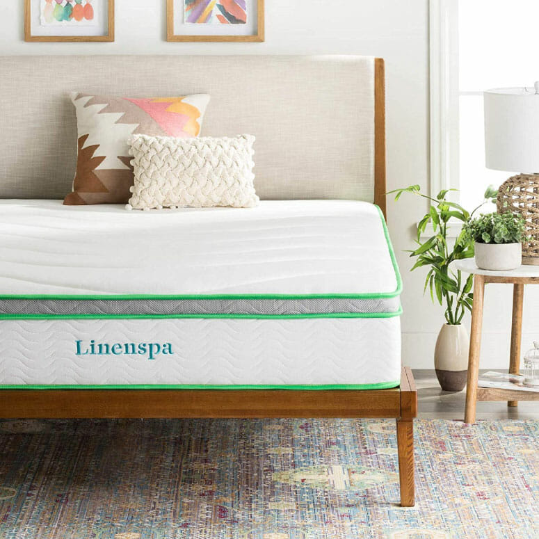 Linenspa 10-Inch Latex Hybrid Mattress