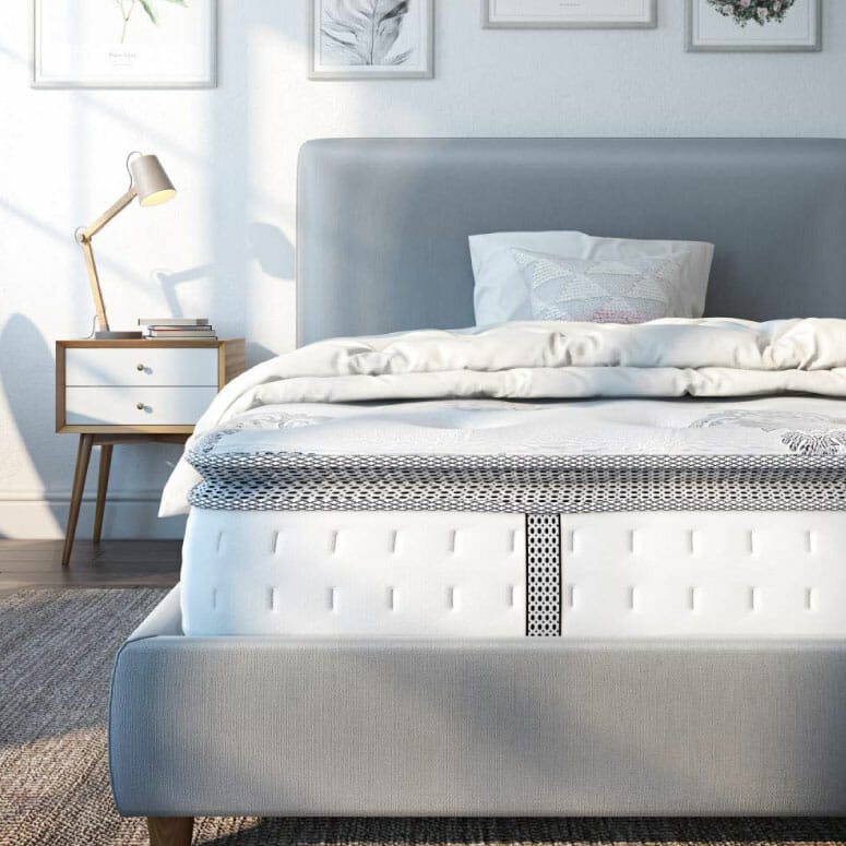 Classic Brands Mercer Pillow-Top Cool Gel Memory Foam and Innerspring Hybrid 12" Mattress