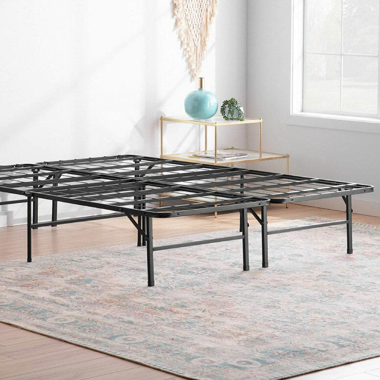 Linenspa 14 Inch Folding Metal Platform Bed Frame