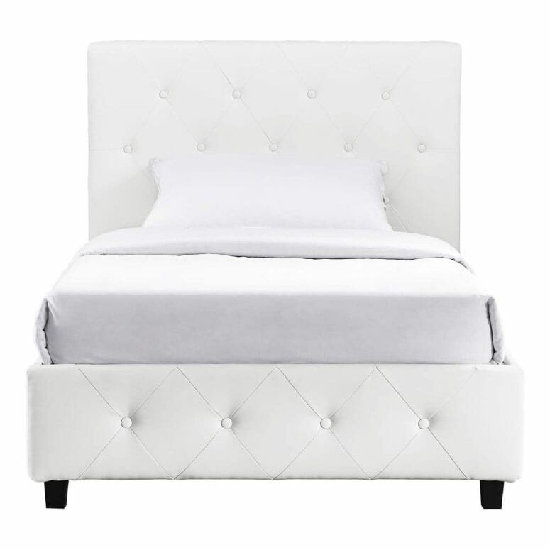 DHP Dakota Upholstered Faux Leather Platform Bed