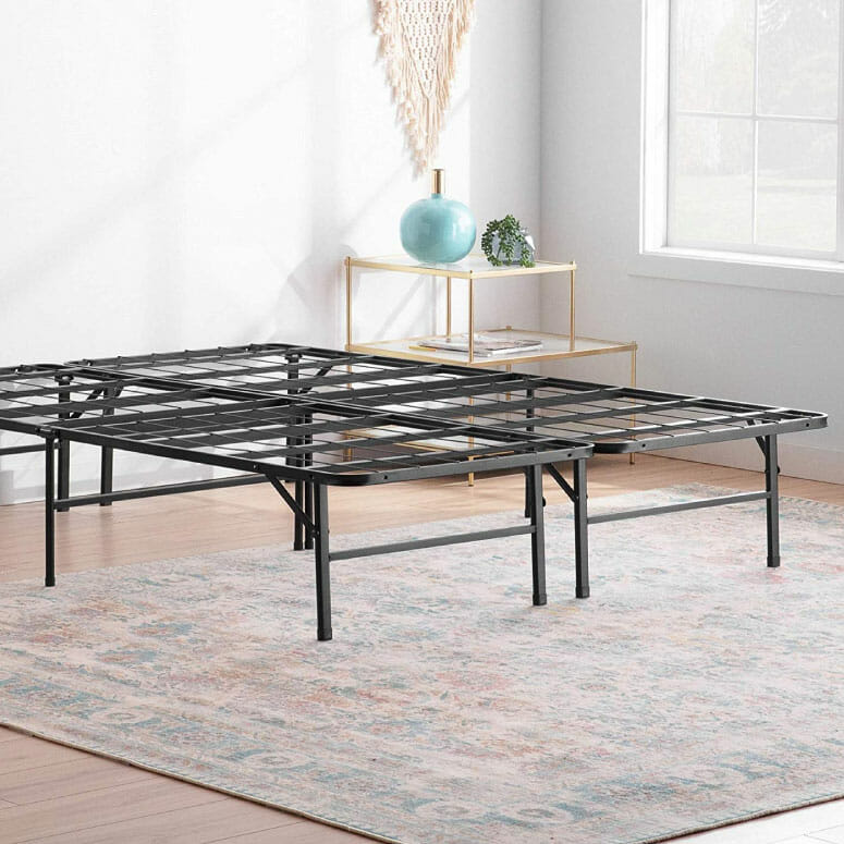 Linenspa 14-Inch Folding Metal Platform Bed Frame