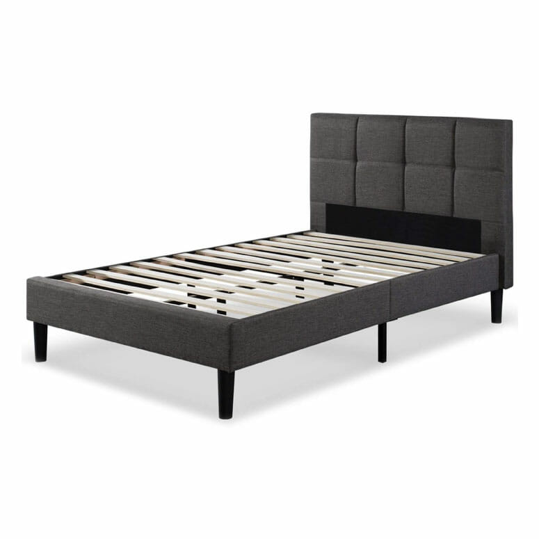 Zinus Lottie Upholstered Square Stitched Platform Bed